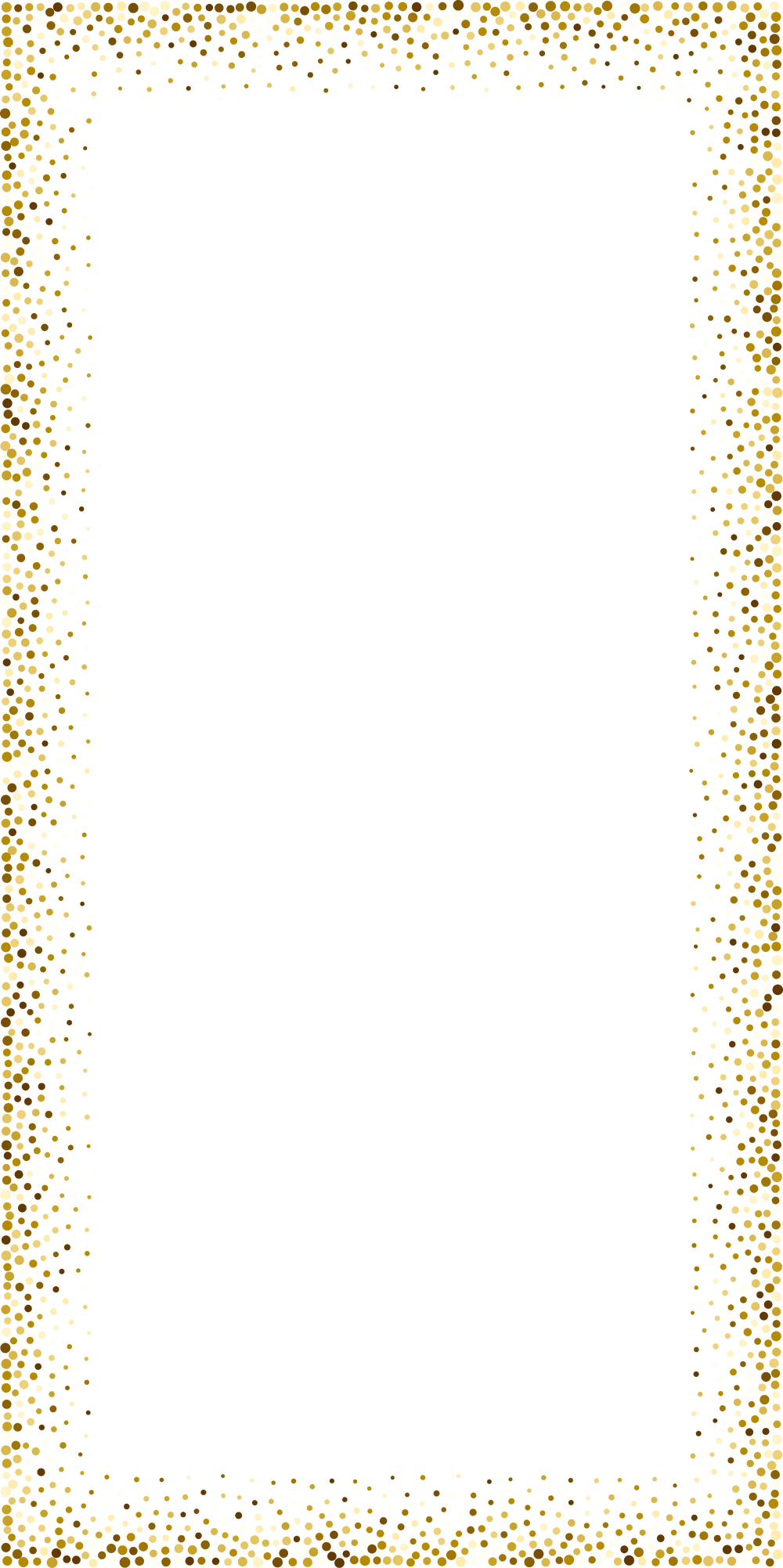 Gold Confetti Border