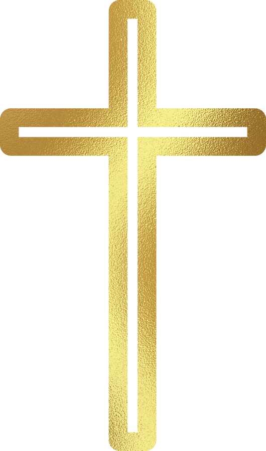 Gold Easter Cross